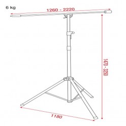 Showgear D8307 Microphone Stand - Overhead